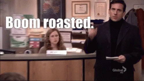Boom Roasted GIF - Boom Roasted TheOffice - Discover & Share GIFs