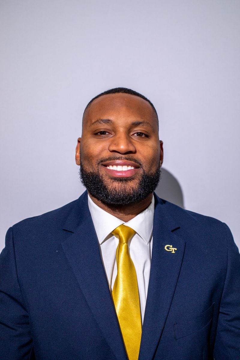 Georgia Tech football strength-and-conditioning coach A.J. Artis was hired in December 2022 by coach Brent Key. (Georgia Tech Athletics)